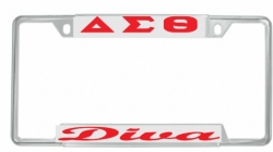 View Buying Options For The Delta Sigma Theta Diva License Plate Frame