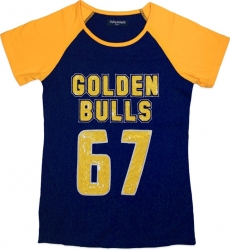 View Buying Options For The Big Boy Johnson C. Smith Golden Bulls Ladies Sequins Patch Tee