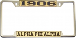 View Buying Options For The Alpha Phi Alpha 1906 License Plate Frame