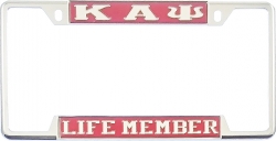 View Buying Options For The Kappa Alpha Psi Life Member License Plate Frame
