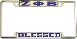 View Buying Options For The Zeta Phi Beta Blessed License Plate Frame
