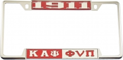 View Buying Options For The Kappa Alpha Psi 1911 Phi Nu Pi Split License Plate Frame