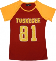 View Buying Options For The Big Boy Tuskegee Golden Tigers Ladies Sequins Patch Tee