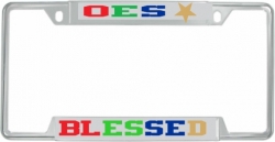View Buying Options For The Eastern Star Blessed License Plate Frame