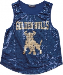 View Buying Options For The Big Boy Johnson C. Smith Golden Bulls S2 Ladies Sequins Tank Top
