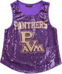 View Buying Options For The Big Boy Prairie View A&M Panthers S2 Ladies Sequins Tank Top