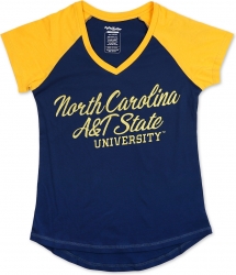 View Buying Options For The Big Boy North Carolina A&T Aggies Ladies V-Neck Tee