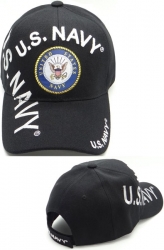 View Buying Options For The U.S. Navy Emblem Shadow Text Mens Cap