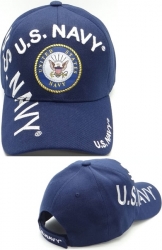 View Buying Options For The U.S. Navy Emblem Shadow Text Mens Cap