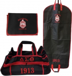 View Buying Options For The Buffalo Dallas Delta Sigma Theta 3 Piece Travel Bag Bundle With Cosmetic Bag