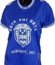 View Buying Options For The Buffalo Dallas Zeta Phi Beta Crest Football Jersey