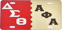 View Buying Options For The Delta Sigma Theta + Alpha Phi Alpha Split Mirror License Plate