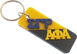 View Buying Options For The Sigma Gamma Rho + Alpha Phi Alpha Two Group Split Key Chain