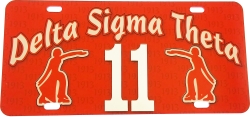 View Buying Options For The Delta Sigma Theta Printed Line #11 License Plate