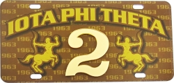 View Buying Options For The Iota Phi Theta Printed Line #2 License Plate