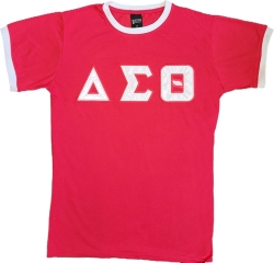 View Buying Options For The Delta Sigma Theta Ladies Ringer Tee