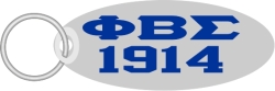 View Buying Options For The Phi Beta Sigma 1914 Oval Keyring Mirror Key Chain