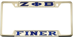 View Buying Options For The Zeta Phi Beta Finer License Plate Frame