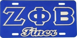View Buying Options For The Zeta Phi Beta Finer Outline Mirror License Plate