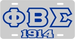 View Buying Options For The Phi Beta Sigma 1914 Outline Mirror License Plate