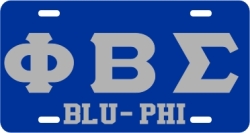 View Buying Options For The Phi Beta Sigma Blu-Phi Mirror License Plate