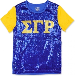 View Buying Options For The Big Boy Sigma Gamma Rho Divine 9 S3 Ladies Sequins Tee