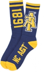 View Buying Options For The Big Boy North Carolina A&T Aggies S4 Mens Athletic Socks
