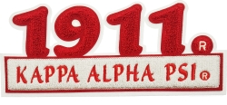 View Buying Options For The Kappa Alpha Psi 1911 Bar Design Chenille Iron-On Patch