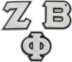 View Buying Options For The Zeta Phi Beta Glitter Chenille Letter Iron-On Patch Set