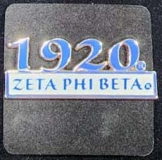 View Buying Options For The Zeta Phi Beta 1920 Bar Design Lapel Pin