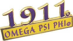 View Buying Options For The Omega Psi Phi 1911 Bar Design Lapel Pin