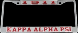 View Buying Options For The Kappa Alpha Psi Year 1911 License Plate Frame
