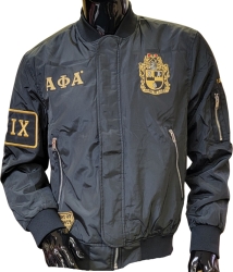 View Buying Options For The Buffalo Dallas Alpha Phi Alpha Bomber Flight Jacket