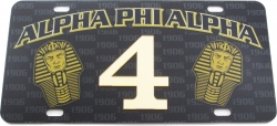View Buying Options For The Alpha Phi Alpha Printed Line #4 License Plate