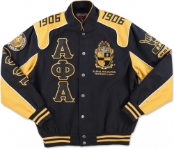 View Buying Options For The Big Boy Alpha Phi Alpha Divine 9 S11 Mens Racing Twill Jacket