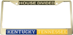 View Buying Options For The Kentucky + Tennessee House Divided Split License Plate Frame