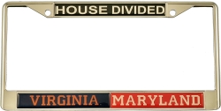 View Buying Options For The Virginia + Maryland House Divided Split License Plate Frame