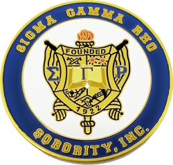 View Buying Options For The Sigma Gamma Rho 3D Crest Round Car Badge Emblem