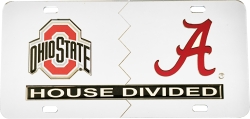 View Buying Options For The Ohio State + Alabama House Divided Split License Plate Tag