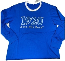 View Buying Options For The Zeta Phi Beta 1920 Cotton Long-Sleeve Ladies Shirt