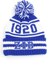 View Buying Options For The Big Boy Zeta Phi Beta Divine 9 S252 Womens Beanie With Ball