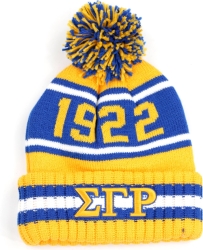 View Buying Options For The Big Boy Sigma Gamma Rho Divine 9 S252 Womens Beanie With Ball