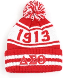 View Buying Options For The Big Boy Delta Sigma Theta Divine 9 S252 Womens Beanie With Ball