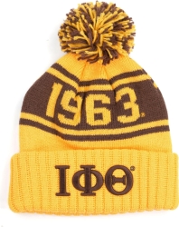 View Buying Options For The Big Boy Iota Phi Theta Divine 9 S252 Mens Beanie With Ball