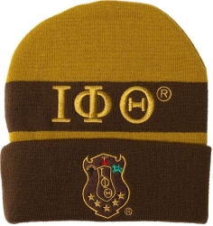 View Buying Options For The Iota Phi Theta Embroidered Knit Beanie