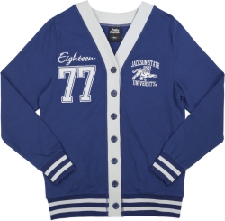View Buying Options For The Big Boy Jackson State Tigers S10 Womens Cardigan
