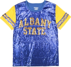 View Buying Options For The Big Boy Albany State Golden Rams S6 Ladies Sequins Tee