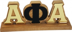 View Buying Options For The Alpha Phi Alpha Wood Desk Top Letters With Color Base