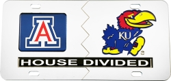 View Buying Options For The Arizona + Kansas House Divided Split License Plate Tag