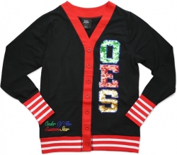 View Buying Options For The Big Boy Eastern Star Sequin Patch Divine S3 Light Weight Ladies Cardigan